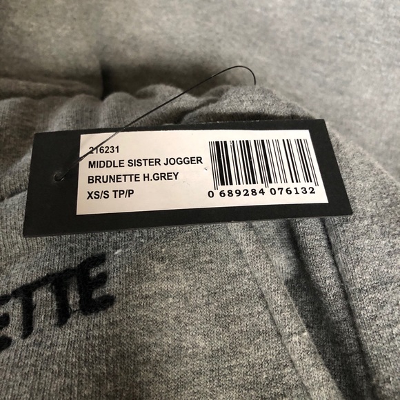 🔥SOLD🔥NWT Brunette The Label (Brunette) Gray Jogger pant - Picture 3 of 9